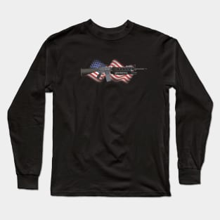 Patriotic M16A2 M203 Rifle Long Sleeve T-Shirt